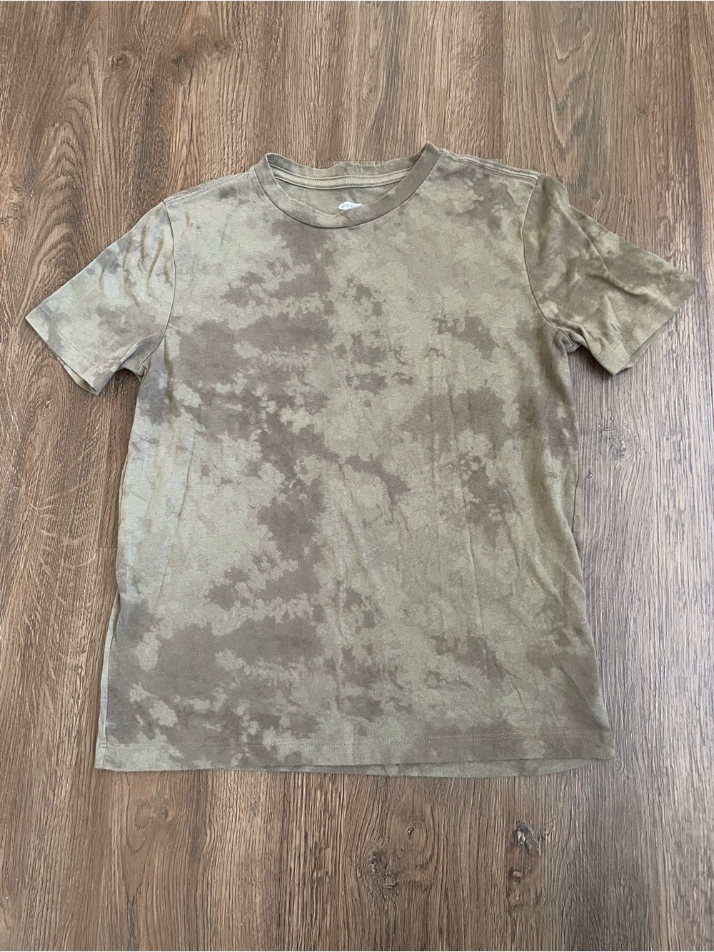 Old Navy Boys Olive Green Tie-Dye Short Sleeve Crew Tee Size L 10/12